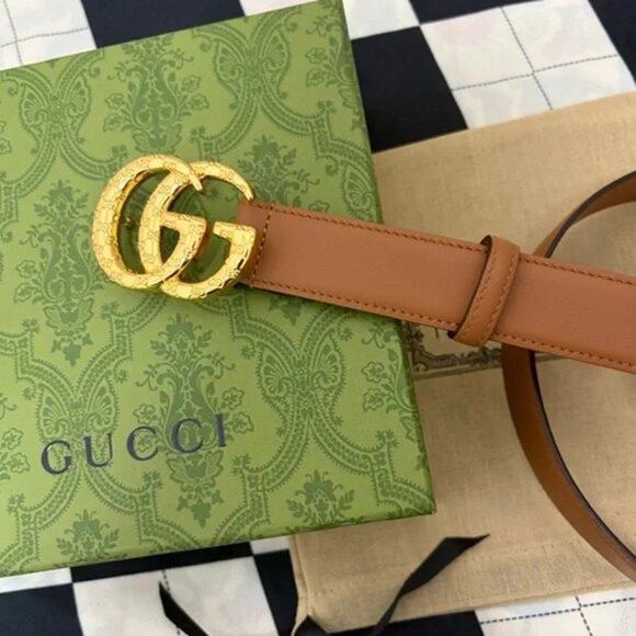 Gucci Women’s Brown Leather Belt - Picture 3 of 5